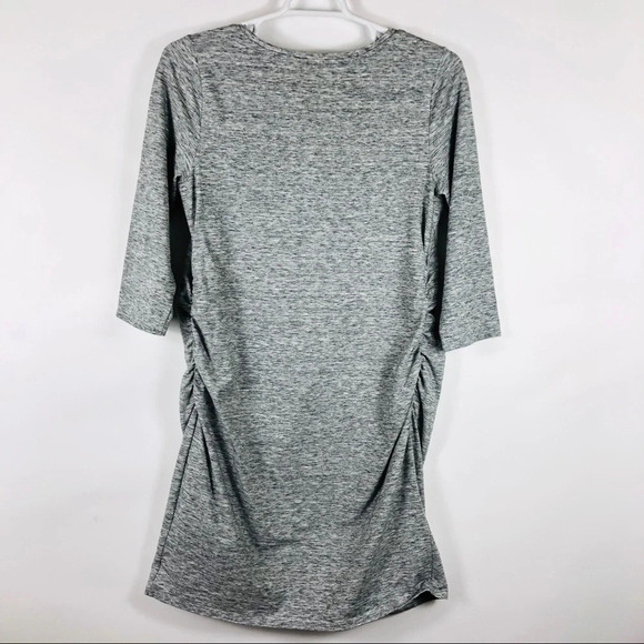 Liz Lange Maternity Space Dye Bodycon Dress Ruched - Picture 5 of 6